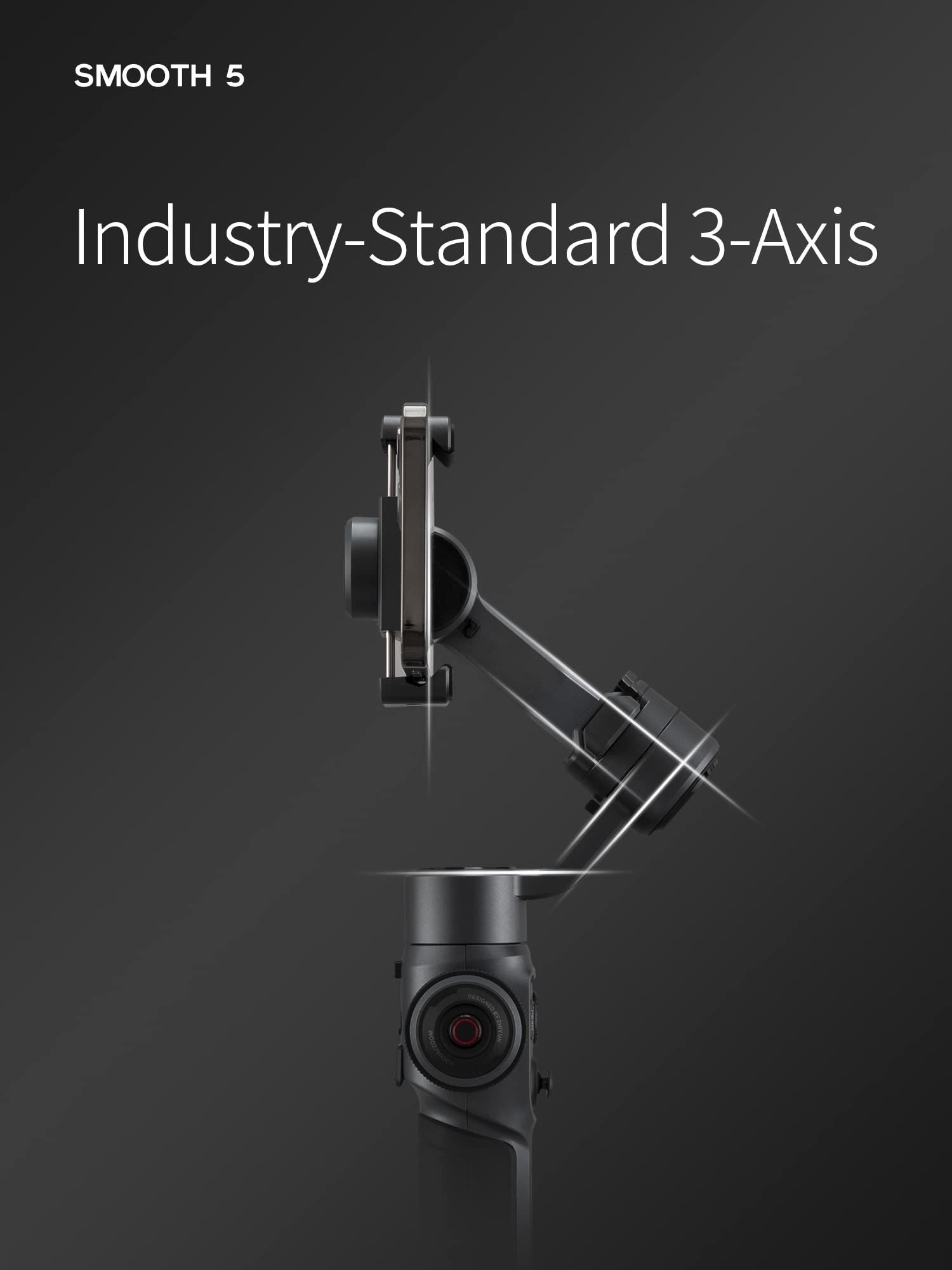 مثبت Zhiyun Smooth 5S AI Pro Gimbal، مثبت ثلاثي المحاور للهواتف الذكية مع متتبع AI، ضوء تعبئة مغناطيسي/مدمج، حقيبة تخزين، مثبت iPhone مثبت Zhiyun Smooth 5S AI Pro Gimbal، مثبت ثلاثي المحاور للهواتف الذكية مع متتبع AI، ضوء تعبئة مغناطيسي/مدمج، حقيبة تخزين، مثبت iPhone