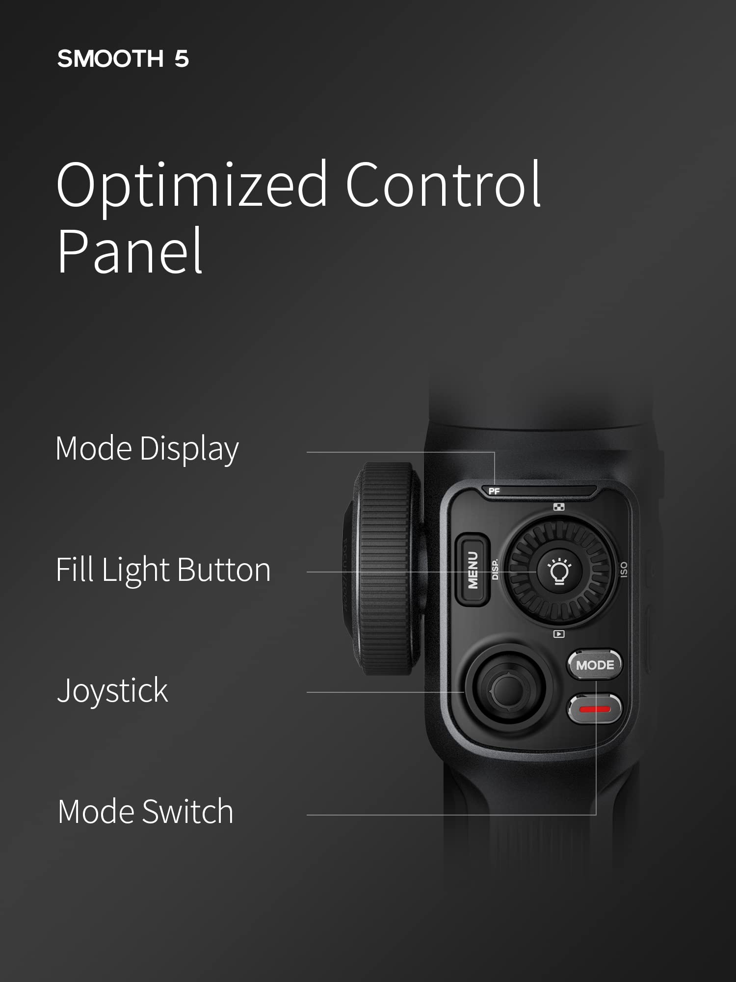 مثبت Zhiyun Smooth 5S AI Pro Gimbal، مثبت ثلاثي المحاور للهواتف الذكية مع متتبع AI، ضوء تعبئة مغناطيسي/مدمج، حقيبة تخزين، مثبت iPhone مثبت Zhiyun Smooth 5S AI Pro Gimbal، مثبت ثلاثي المحاور للهواتف الذكية مع متتبع AI، ضوء تعبئة مغناطيسي/مدمج، حقيبة تخزين، مثبت iPhone