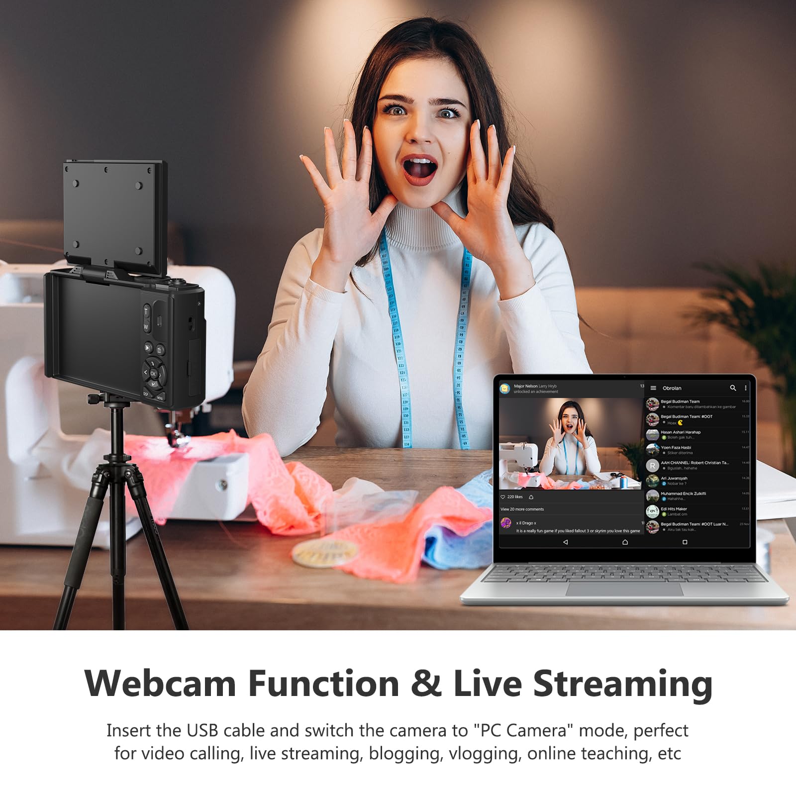 كاميرا رقمية 4K للتصوير الفوتوغرافي كاميرا رقمية 4K للتصوير الفوتوغرافي